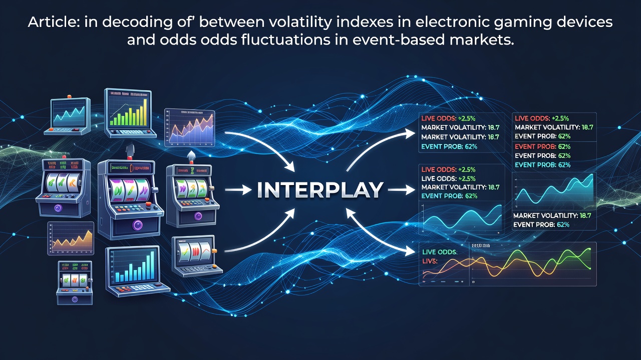 Electronic gaming devices displaying volatility metrics alongside real-time sports betting odds interfaces in an integrated casino environment