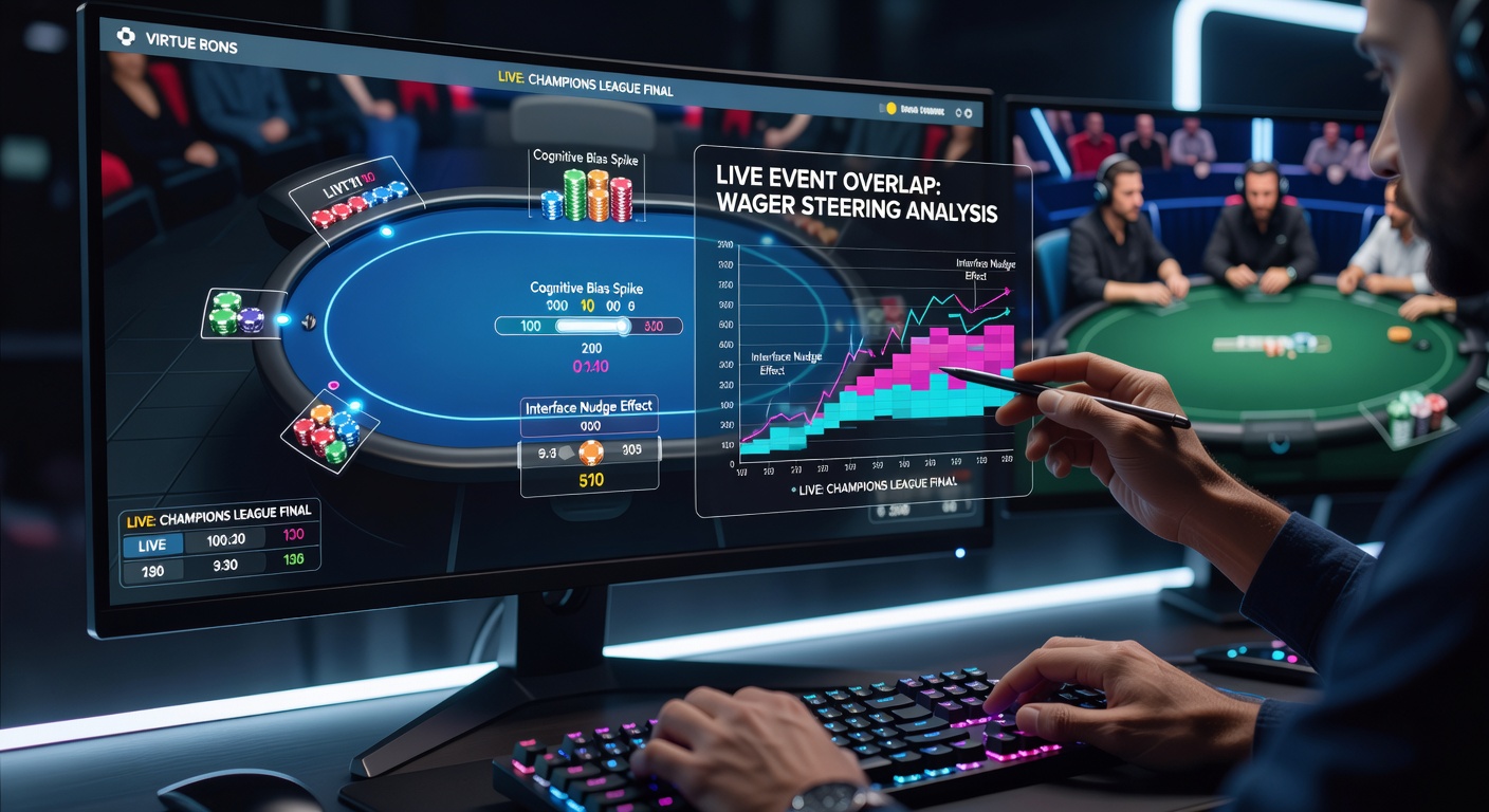 Digital poker room interface showing layout elements during overlapping live events